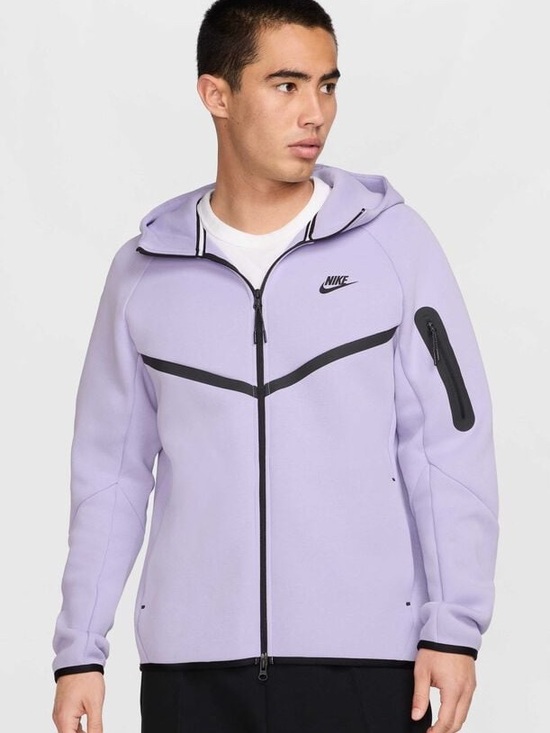 Nike Other - 🆕 Nike Tech Fleece Windrunner Full Zip Hoodie Hydrangeas Black XL